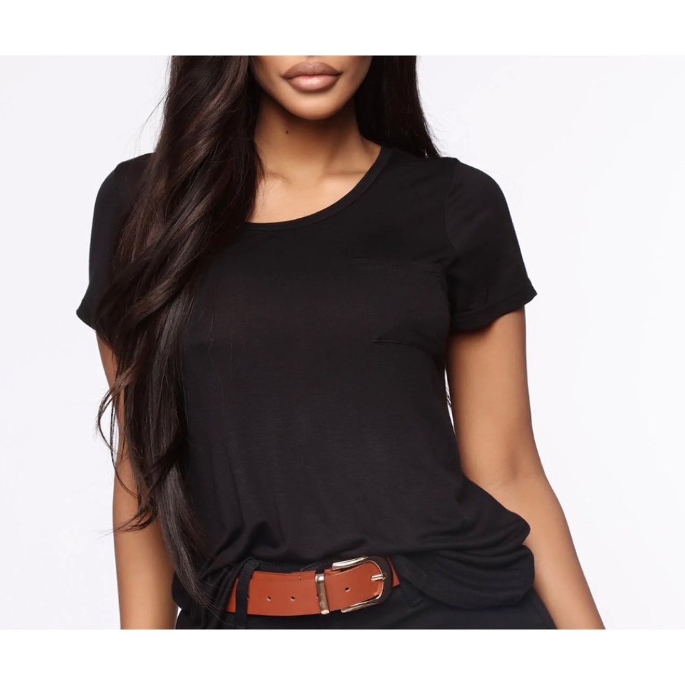 Nicolette Short Sleeve Top - Black